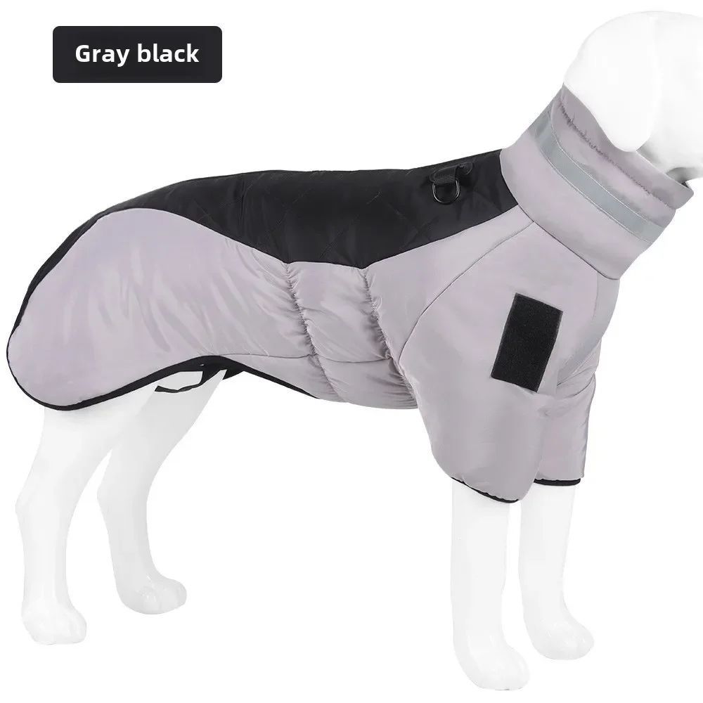 Large Dog Winter Coat: Waterproof, Warm, Reflective Jacket