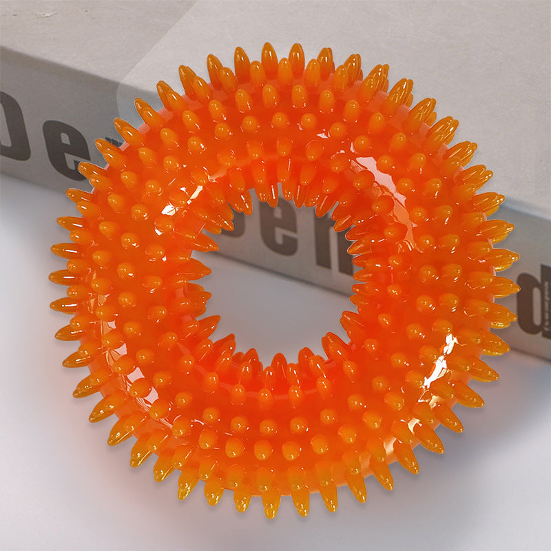 TPR Spiky Dog Toy Ball Durable Chew & Play
