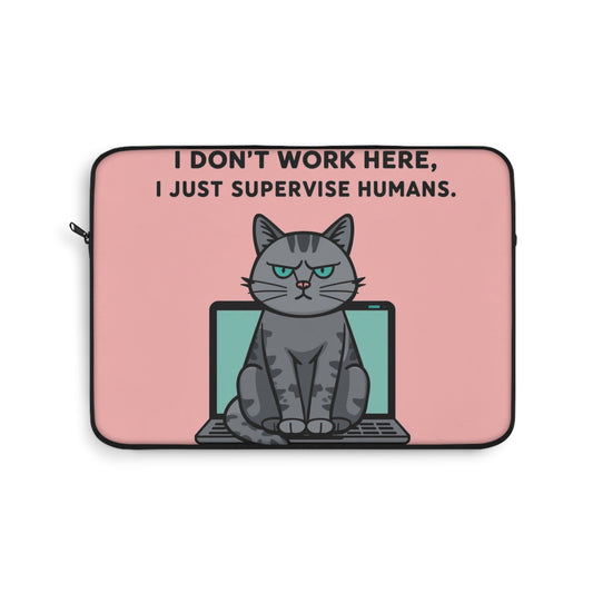 Cat-Themed Laptop Sleeve, Cute Cat Gift, Work From Home Essential, Cat Lover Accessory, Funny Tech Case, Quirky Laptop Cover