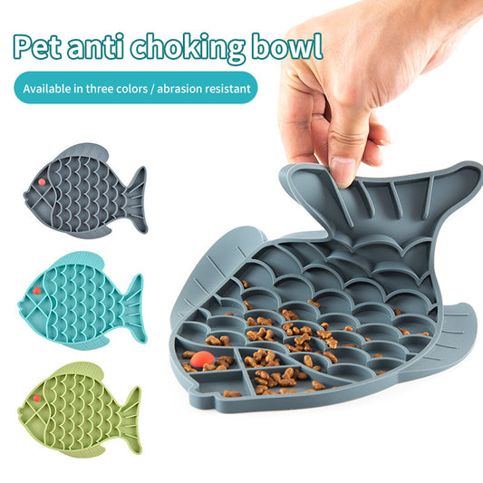 Hund Silikon Fisch Schleckmatte