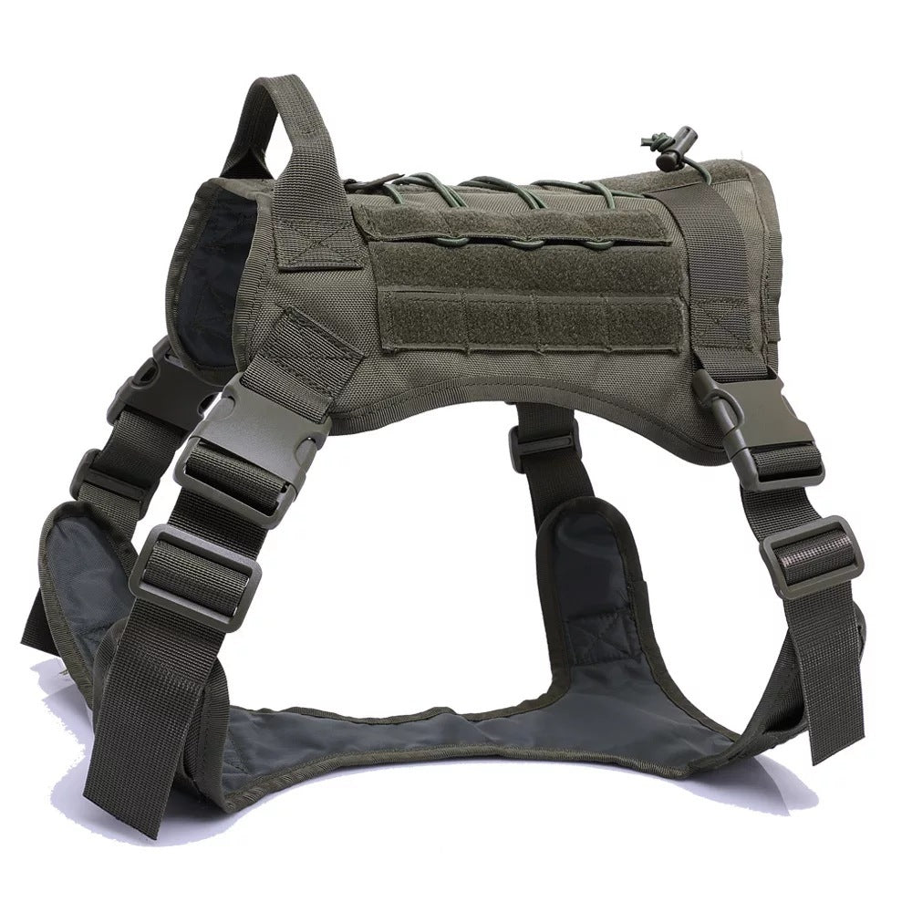 Military Tactical Dog Harness Adjustable Camouflage Vest