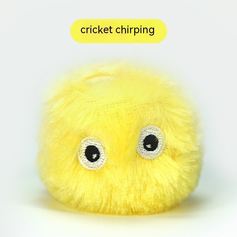 Pet Gravity Plush Calling Ball Cat Toy Interactive Soft Play Ball