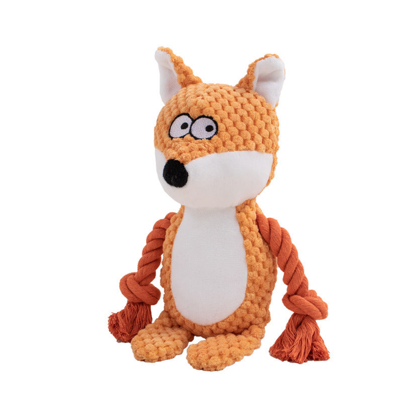 Squeaky Plush Cotton Dog Toy Fun Interactive Pet Chew Toy