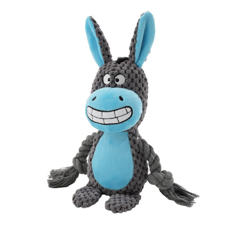 Squeaky Plush Cotton Dog Toy Fun Interactive Pet Chew Toy