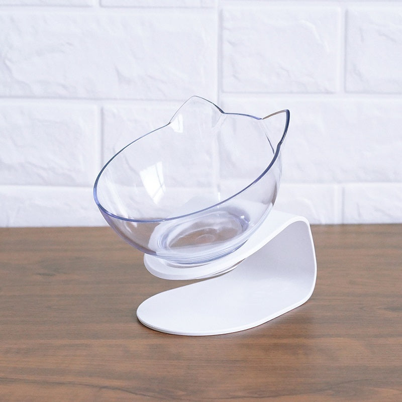 Non-Slip Elevated Double Cat Bowl with Stand Food & Water Feeder