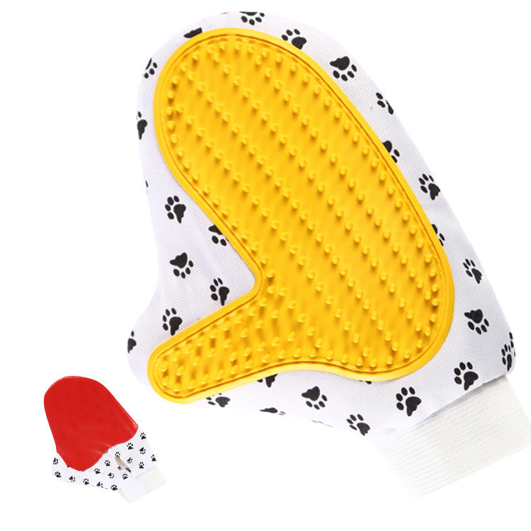 Silicone Pet Brush Glove Bath & Massage Grooming Glove for Cats and Dogs
