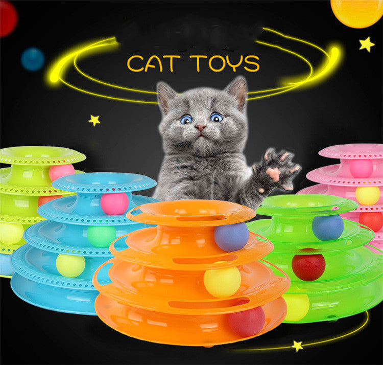 Four-Layer Ball Track Cat Toy