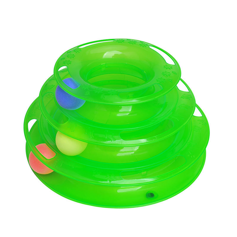 Four-Layer Ball Track Cat Toy