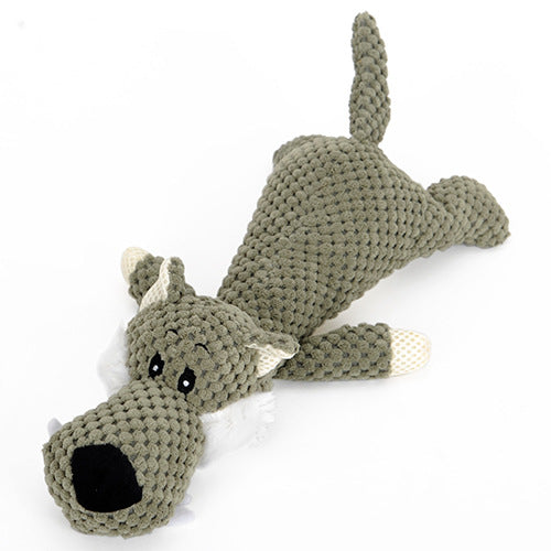 ToyTigris Durable Bite-resistant Plush Animal Dog Toy