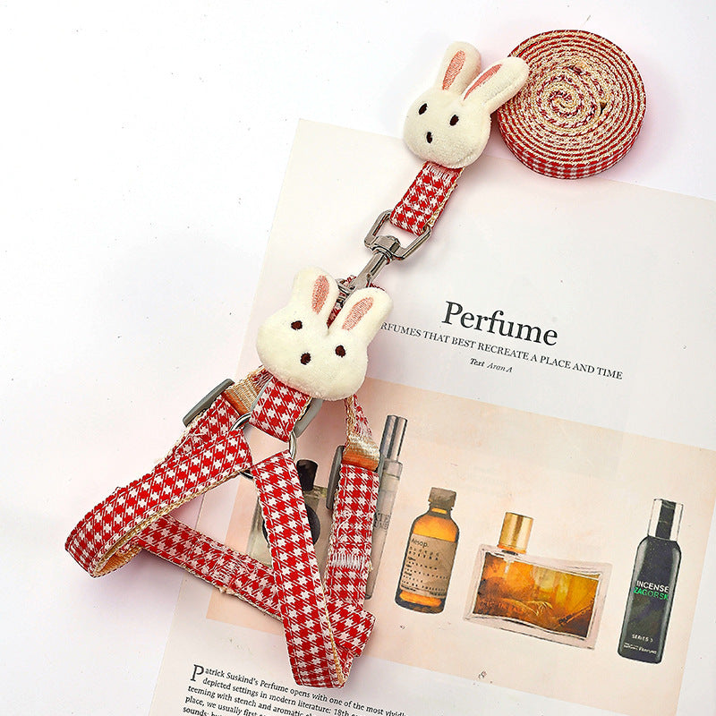 Small Cute Dog Harness & Leash