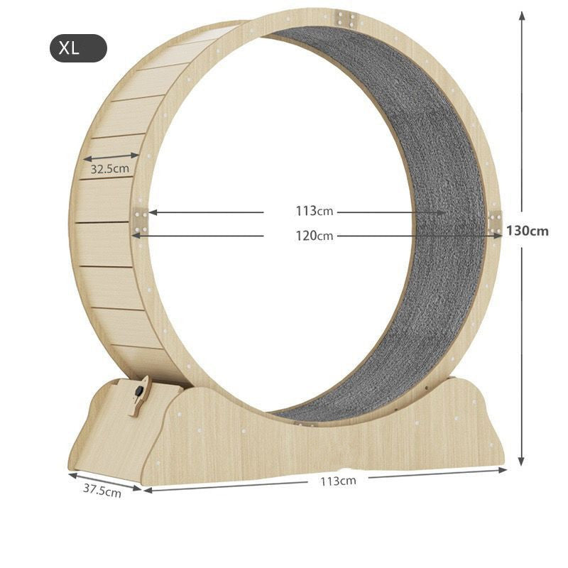 ToyTigris Cat Treadmill Fitness Wheel Toy