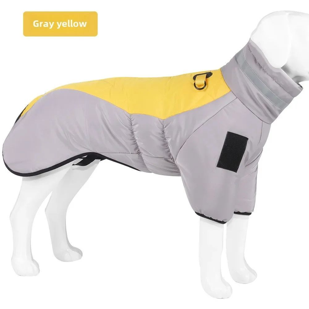 Large Dog Winter Coat: Waterproof, Warm, Reflective Jacket