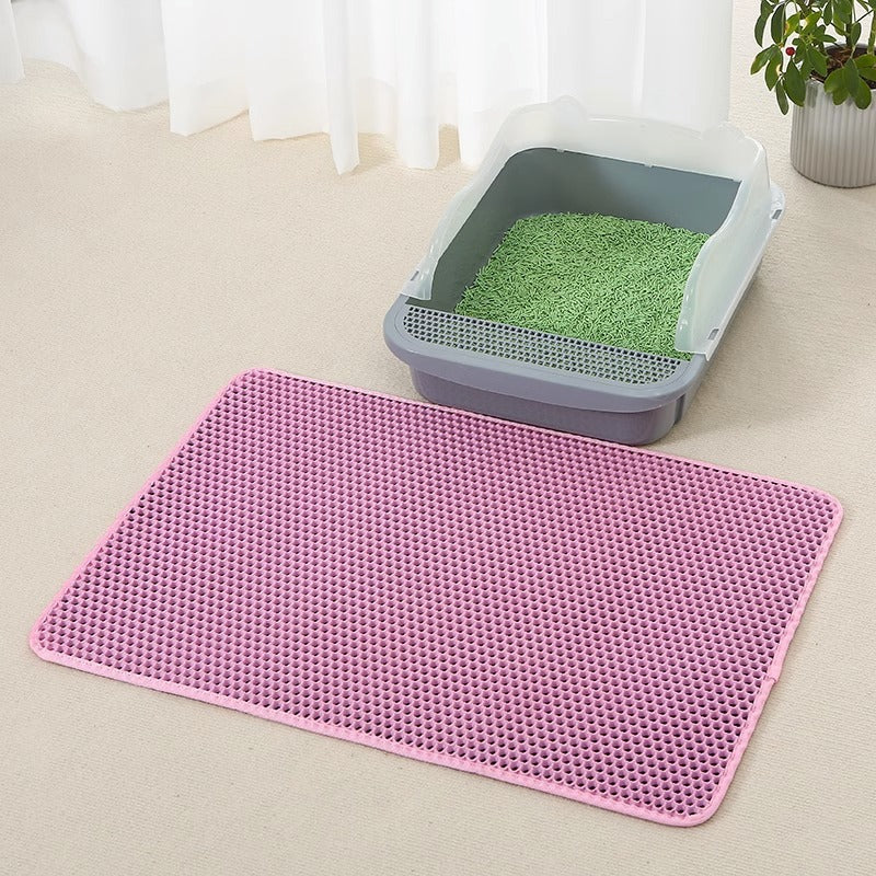 Double-Layer Cat Litter Mat