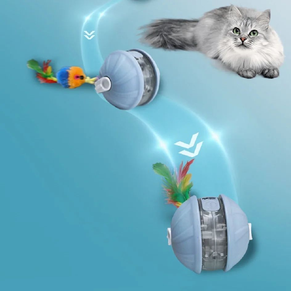 Multifunction Smart Cat Toy Ball Interactive Rolling & Sound Play