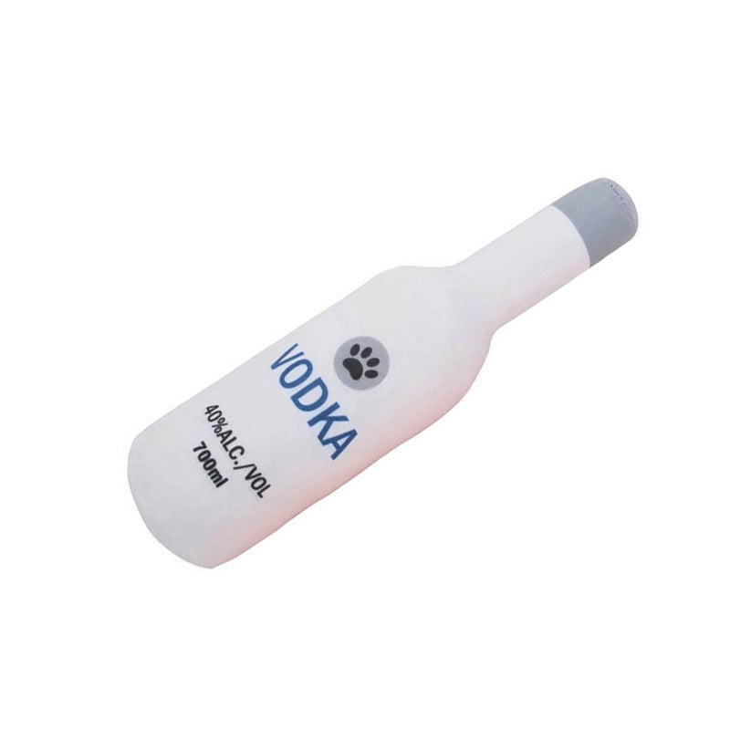 Wine & Perfume Bottle Plush Dog Toy
