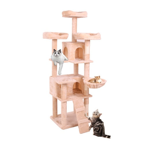 Milky Multi-Level Cat Climbing Frame