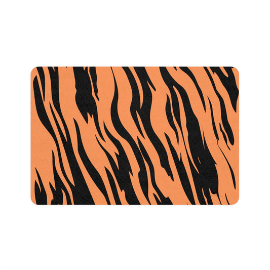 Toytigris Wild Tiger Print Pet Food Mat