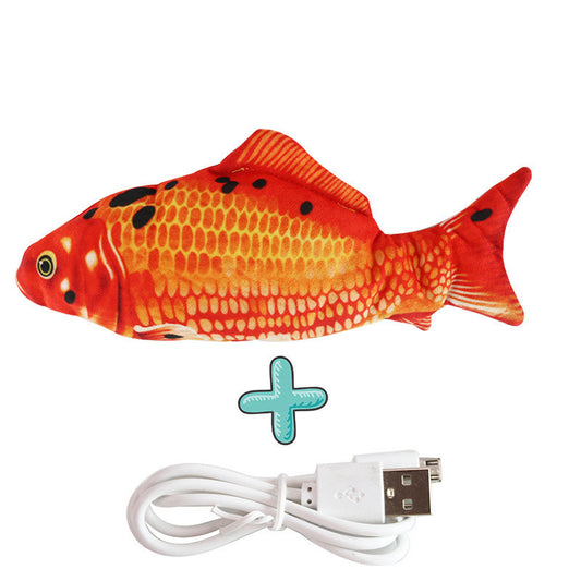 Interactive USB Rechargeable Cat Toy Fish