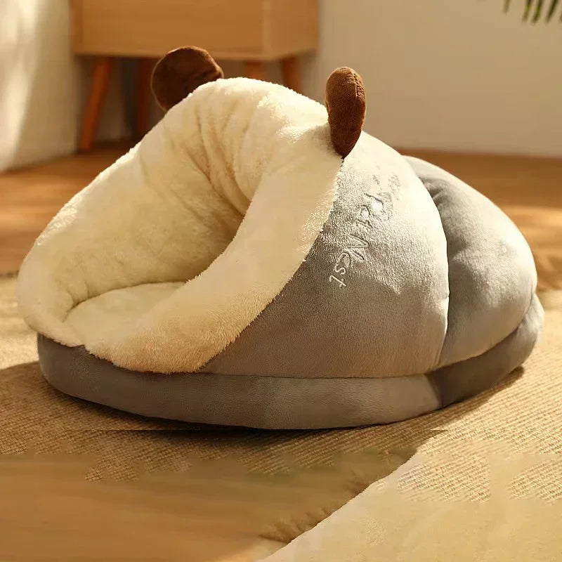 Soft Dog Bed Warm Plush Kennel