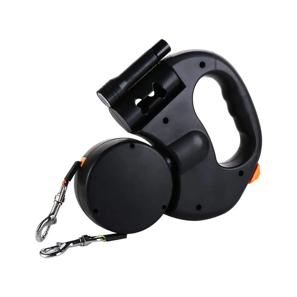 Double Dog Walking Leash With Light