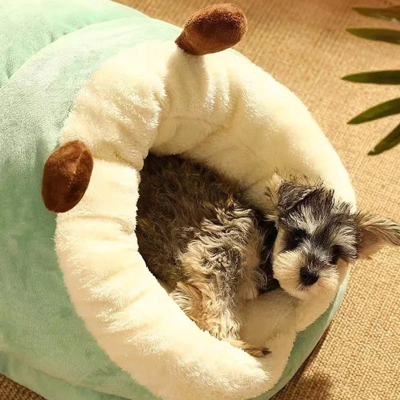 Soft Dog Bed Warm Plush Kennel