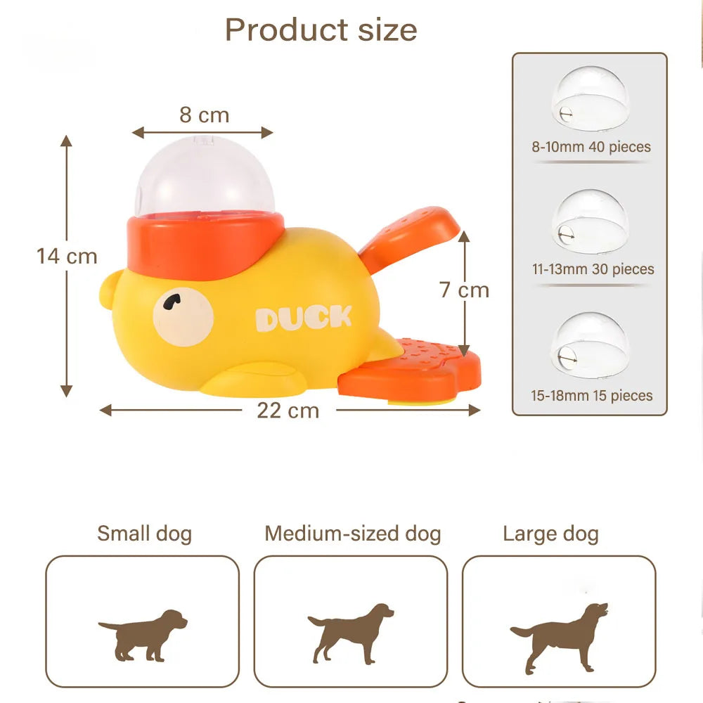 Interactive Duck Shape Dog Feeder