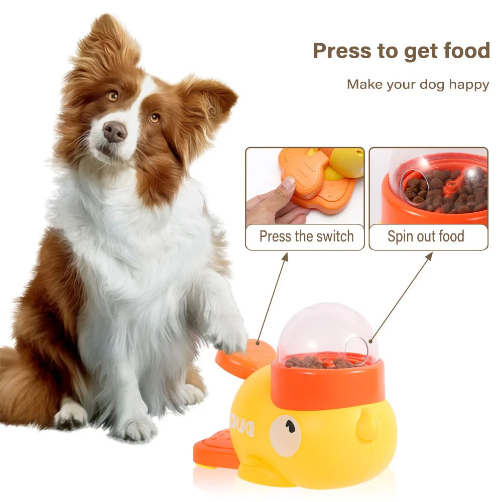 Interactive Duck Shape Dog Feeder
