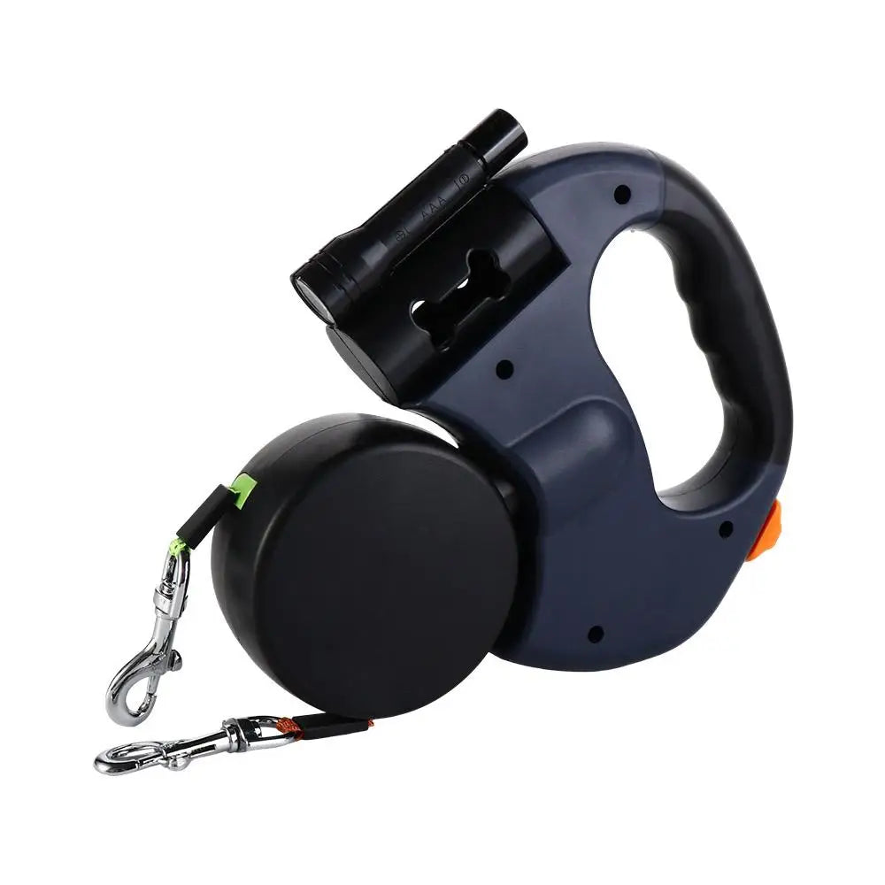 Double Dog Walking Leash With Light