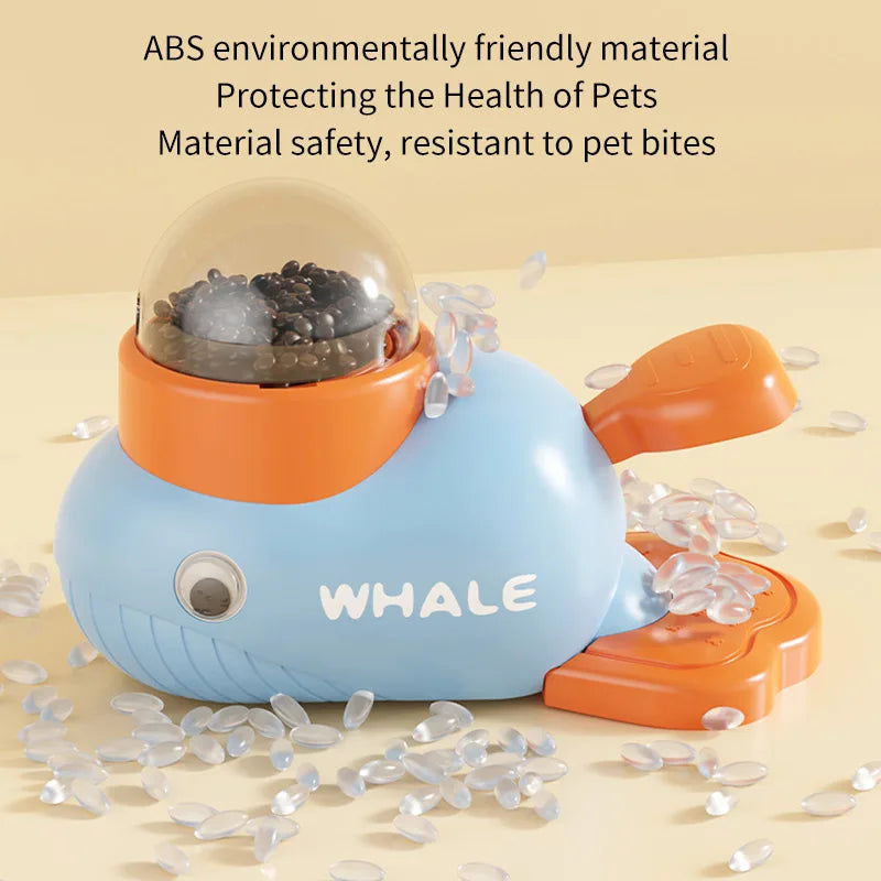 Interactive Dog Food Dispenser Whale Design