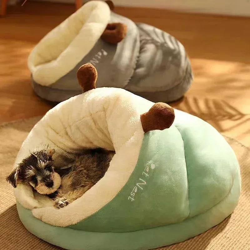 Soft Dog Bed Warm Plush Kennel