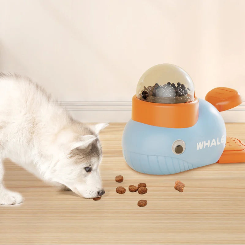 Interactive Dog Food Dispenser Whale Design