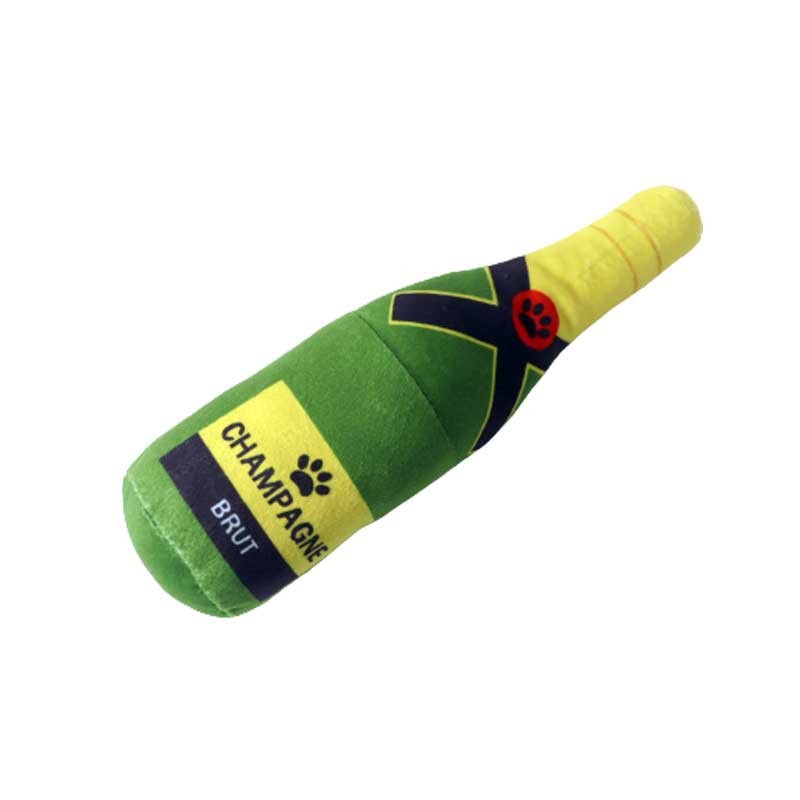 Wine & Perfume Bottle Plush Dog Toy
