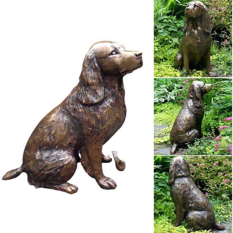 Golden Retriever Garden Statue