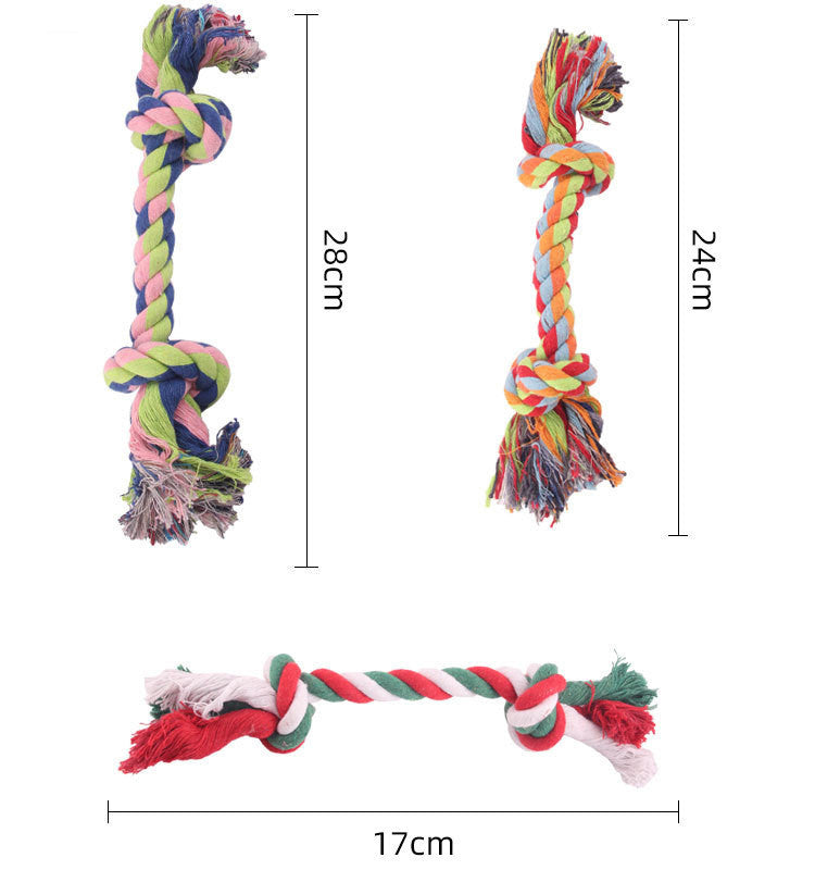 Durable Bite-Resistant Rope Dog Toy for Chewing & Dental Health