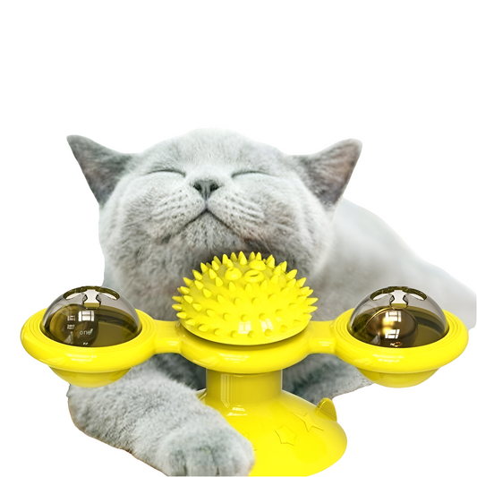 Turning Windmill Cat Teaser Toy Rotating Interactive Play