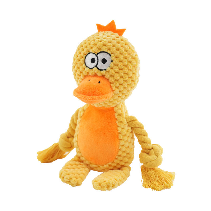 Squeaky Plush Cotton Dog Toy Fun Interactive Pet Chew Toy
