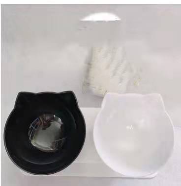 Non-Slip Elevated Double Cat Bowl with Stand Food & Water Feeder