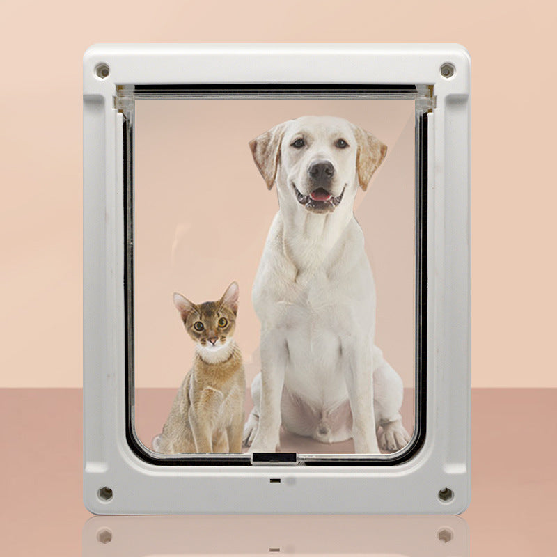 Plastic Pet Door With Durable Swing Flap Gate