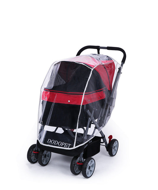Waterproof Pet Stroller With Rain Cover