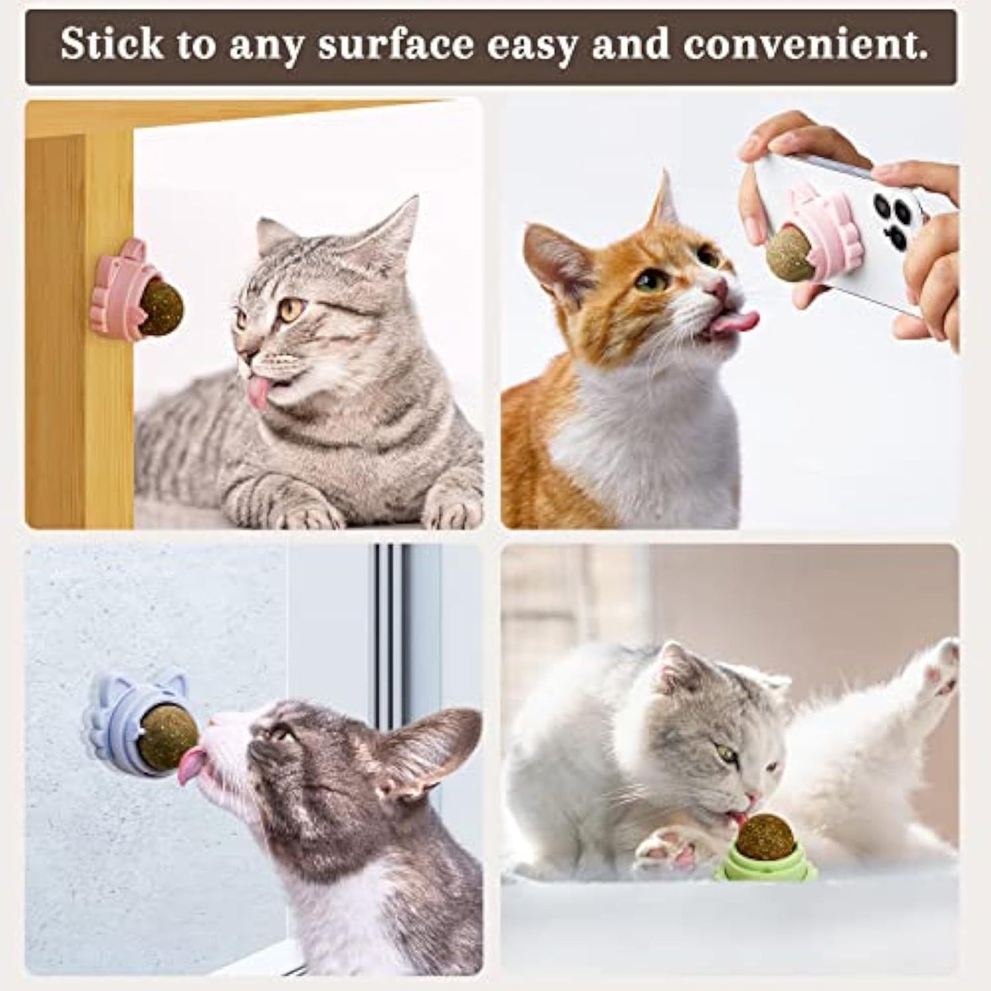 Catnip Balls Wall-Mountable Cat Toy
