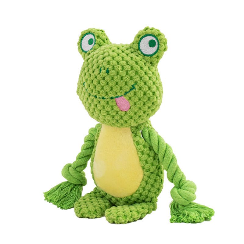 Squeaky Plush Cotton Dog Toy Fun Interactive Pet Chew Toy
