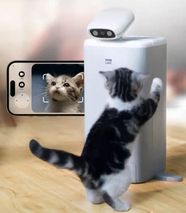 Smart Automatic Cat Feeder 1080P HD Camera, Two-Way Audio & Portion Control