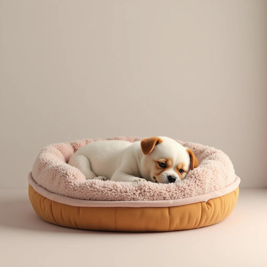 Calming Donut Pet Bed - Calming Donut Pet Bed for Peaceful Naps and Cozy Sleep