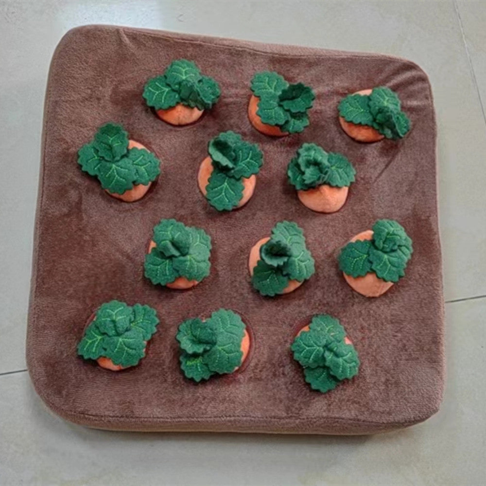 Plush Carrot Vegetable Dog Toy