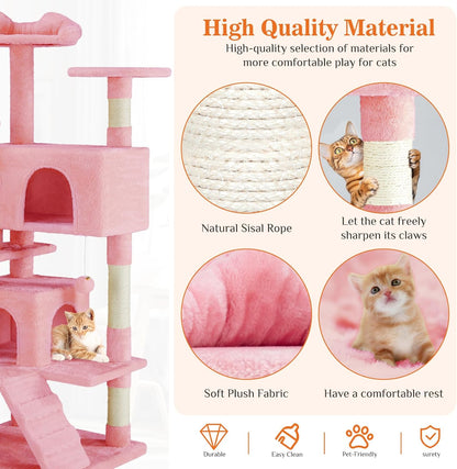ToyTigris 54 Cat Tree Tower - Multi-level