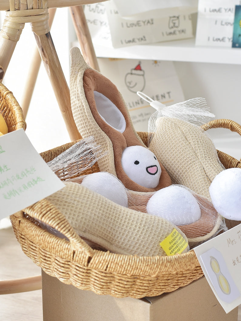 Puzzle Hidden Food Dog Toy With Paper Sound