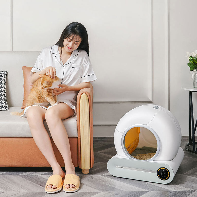 Intelligent Automatic Fully Enclosed Cat Litter Box – Self-Cleaning