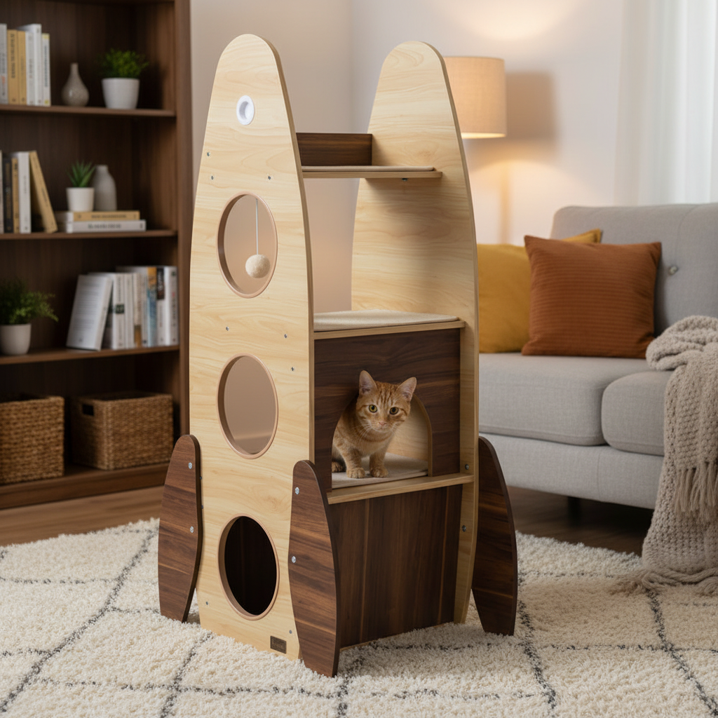 ToyTigris Rocket Cat Tree
