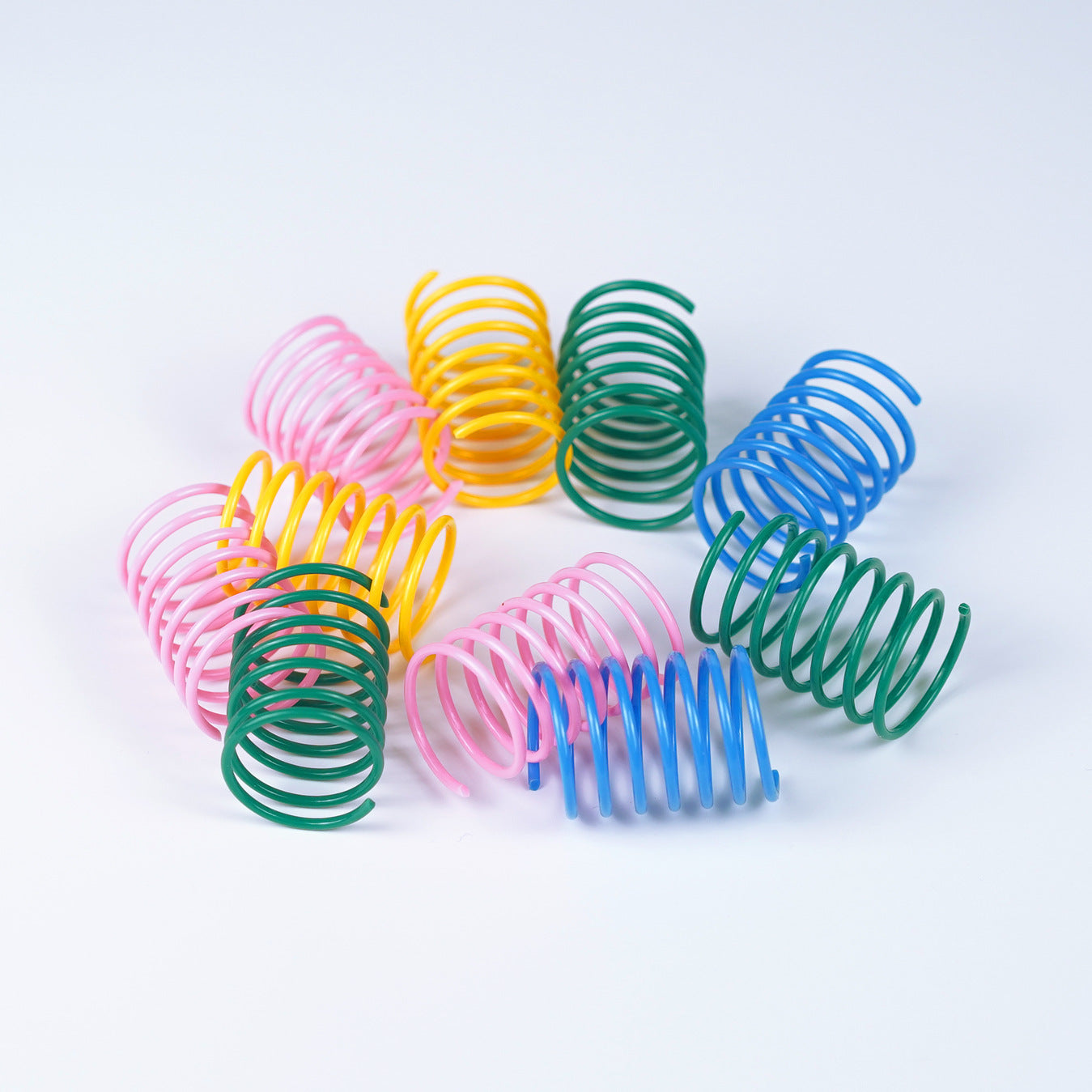 Colorful Plastic Spring Cat Toy 4PCS Interactive Pet Supplies