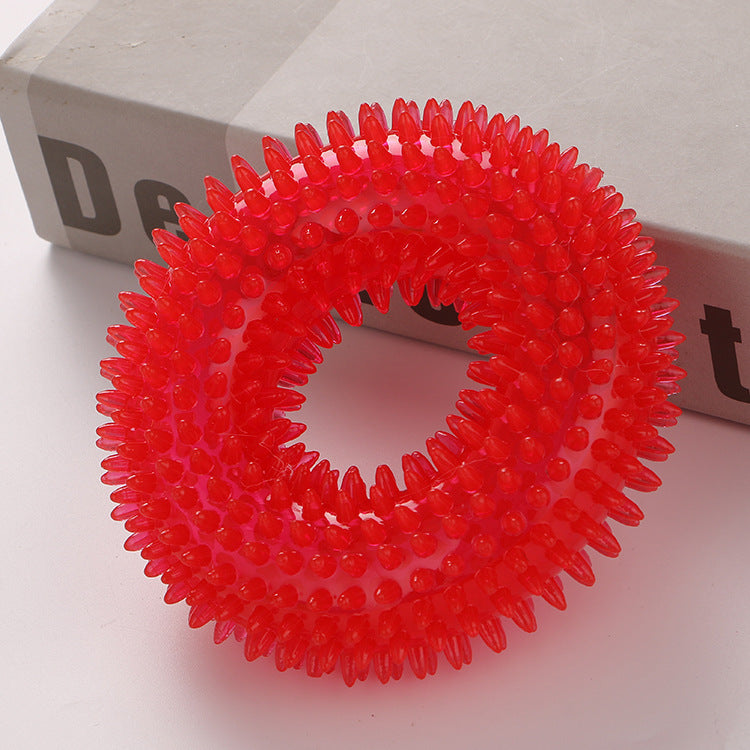TPR Spiky Dog Toy Ball Durable Chew & Play